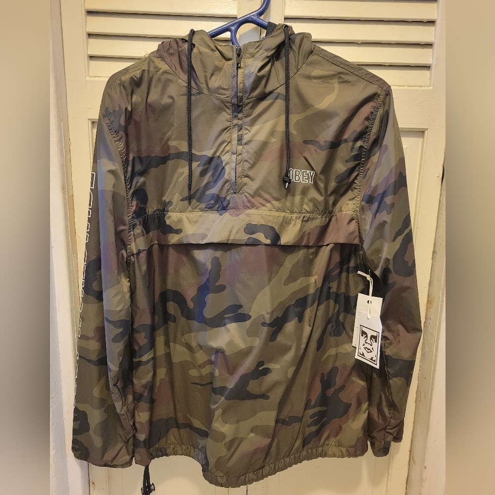 Obey Camo Windbreaker Jacket